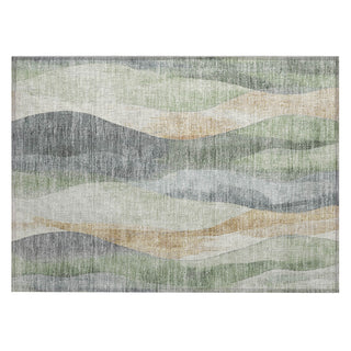 Piper Looms Chantille Waves ACN1989 Aloe Machine Washable Area Rug Scatter Main Image