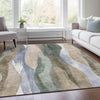 Piper Looms Chantille Waves ACN1989 Beige Machine Washable Area Rug Lifestyle Image Feature