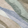 Piper Looms Chantille Waves ACN1989 Beige Machine Washable Area Rug Swatch Image
