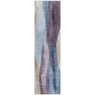 Piper Looms Chantille Waves ACN1989 Denim Machine Washable Area Rug Runner Main Image