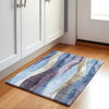 Piper Looms Chantille Waves ACN1989 Denim Machine Washable Area Rug Scatter Lifestyle Image Feature