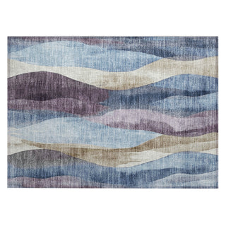 Piper Looms Chantille Waves ACN1989 Denim Machine Washable Area Rug Scatter Main Image