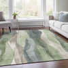 Piper Looms Chantille Waves ACN1989 Fern Machine Washable Area Rug Lifestyle Image Feature