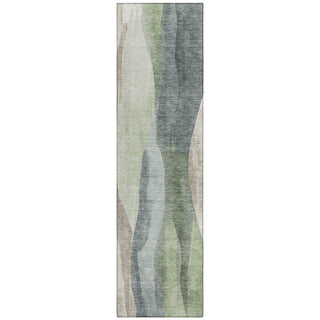 Piper Looms Chantille Waves ACN1989 Fern Machine Washable Area Rug Runner Main Image