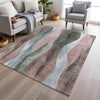Piper Looms Chantille Waves ACN1989 Salmon Machine Washable Area Rug Lifestyle Image Feature