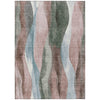 Piper Looms Chantille Waves ACN1989 Salmon Machine Washable Area Rug main image