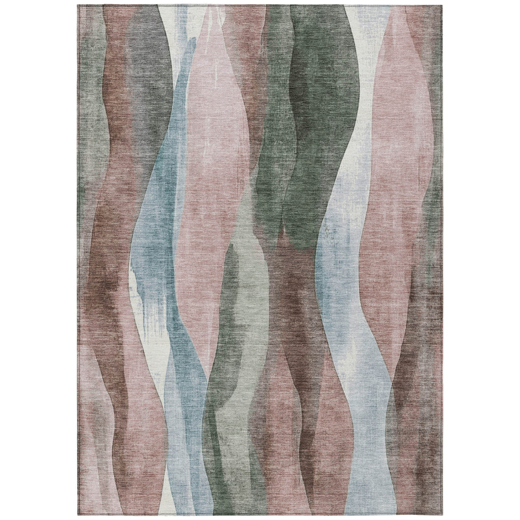 Piper Looms Chantille Waves ACN1989 Salmon Machine Washable Area Rug main image