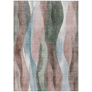 Piper Looms Chantille Waves ACN1989 Salmon Machine Washable Area Rug main image