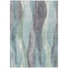 Piper Looms Chantille Waves ACN1989 Teal Machine Washable Area Rug main image