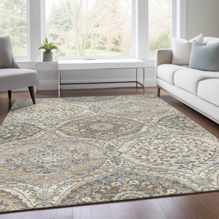 Piper Looms Chantille Panels ACN1990 Beige Machine Washable Area Rug Lifestyle Image Feature