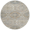 Piper Looms Chantille Panels ACN1990 Beige Machine Washable Area Rug Round Main Image