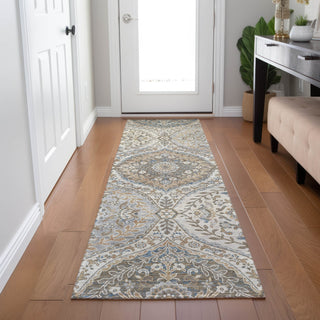 Piper Looms Chantille Panels ACN1990 Beige Machine Washable Area Rug Runner Lifestyle Image Feature