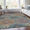 Piper Looms Chantille Panels ACN1990 Blue Machine Washable Area Rug Lifestyle Image Feature