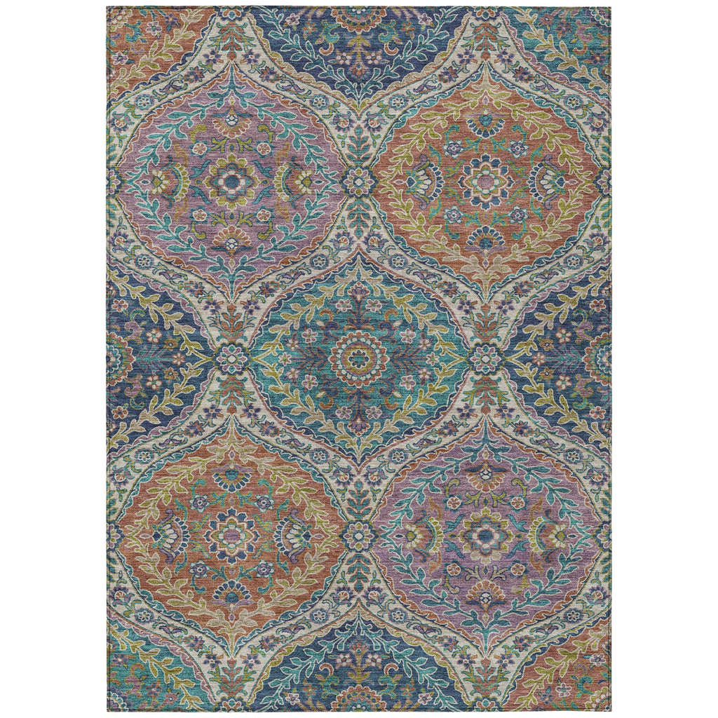 Piper Looms Chantille Panels ACN1990 Blue Machine Washable Area Rug main image