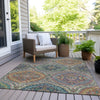 Piper Looms Chantille Panels ACN1990 Blue Machine Washable Area Rug Outdoor Lifestyle Image Feature