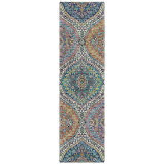 Piper Looms Chantille Panels ACN1990 Blue Machine Washable Area Rug Runner Main Image