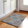 Piper Looms Chantille Panels ACN1990 Blue Machine Washable Area Rug Scatter Lifestyle Image Feature