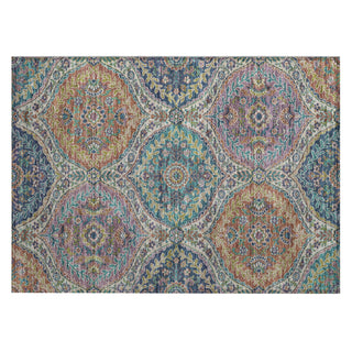 Piper Looms Chantille Panels ACN1990 Blue Machine Washable Area Rug Scatter Main Image