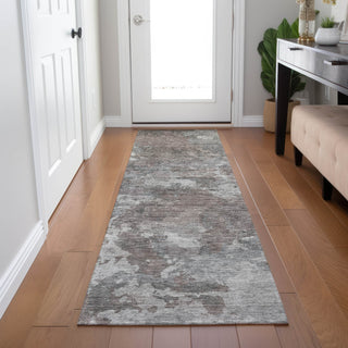 Piper Looms Chantille Abstract ACN1991 Brown Machine Washable Area Rug Runner Lifestyle Image Feature