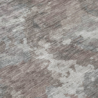 Piper Looms Chantille Abstract ACN1991 Brown Machine Washable Area Rug Swatch Image