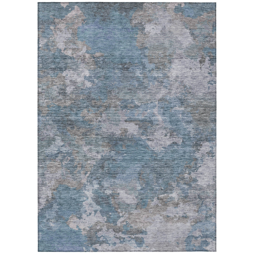 Piper Looms Chantille Abstract ACN1991 Denim Machine Washable Area Rug main image