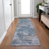 Piper Looms Chantille Abstract ACN1991 Denim Machine Washable Area Rug Runner Lifestyle Image Feature