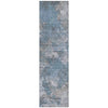 Piper Looms Chantille Abstract ACN1991 Denim Machine Washable Area Rug Runner Main Image