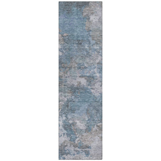 Piper Looms Chantille Abstract ACN1991 Denim Machine Washable Area Rug Runner Main Image