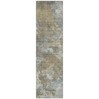 Piper Looms Chantille Abstract ACN1991 Gold Machine Washable Area Rug Runner Main Image
