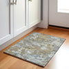 Piper Looms Chantille Abstract ACN1991 Gold Machine Washable Area Rug Scatter Lifestyle Image Feature