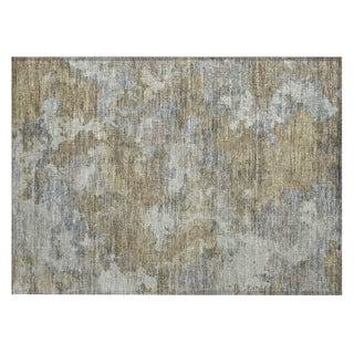 Piper Looms Chantille Abstract ACN1991 Gold Machine Washable Area Rug Scatter Main Image