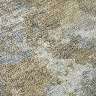 Piper Looms Chantille Abstract ACN1991 Gold Machine Washable Area Rug Swatch Image
