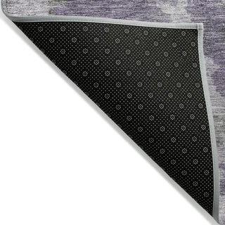 Piper Looms Chantille Abstract ACN1991 Purple Machine Washable Area Rug Backing Image