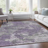 Piper Looms Chantille Abstract ACN1991 Purple Machine Washable Area Rug Lifestyle Image Feature