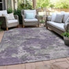 Piper Looms Chantille Abstract ACN1991 Purple Machine Washable Area Rug Outdoor Lifestyle Image Feature
