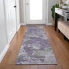 Piper Looms Chantille Abstract ACN1991 Purple Machine Washable Area Rug Runner Lifestyle Image Feature