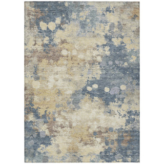 Piper Looms Chantille Abstract ACN1992 Gold Machine Washable Area Rug main image