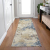 Piper Looms Chantille Abstract ACN1992 Gold Machine Washable Area Rug Runner Lifestyle Image Feature