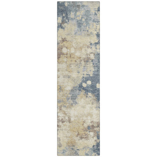 Piper Looms Chantille Abstract ACN1992 Gold Machine Washable Area Rug Runner Main Image