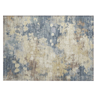 Piper Looms Chantille Abstract ACN1992 Gold Machine Washable Area Rug Scatter Main Image