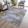Piper Looms Chantille Abstract ACN1992 Lavender Machine Washable Area Rug Lifestyle Image Feature