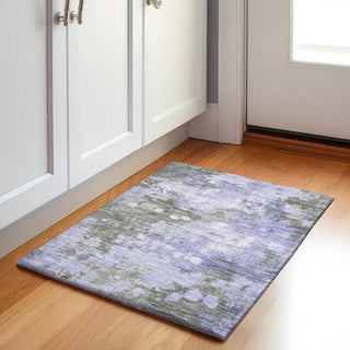 Piper Looms Chantille Abstract ACN1992 Lavender Machine Washable Area Rug Scatter Lifestyle Image Feature