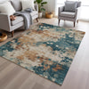 Piper Looms Chantille Abstract ACN1992 Putty Machine Washable Area Rug Lifestyle Image Feature