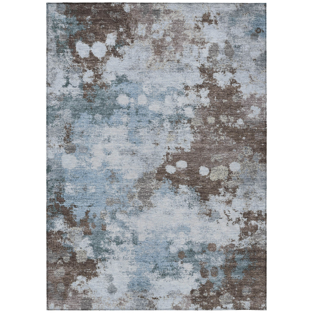 Piper Looms Chantille Abstract ACN1992 Sky Machine Washable Area Rug main image