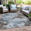 Piper Looms Chantille Abstract ACN1992 Sky Machine Washable Area Rug Outdoor Lifestyle Image Feature