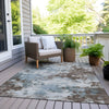 Piper Looms Chantille Abstract ACN1992 Sky Machine Washable Area Rug Outdoor Lifestyle Image Feature