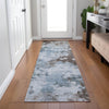 Piper Looms Chantille Abstract ACN1992 Sky Machine Washable Area Rug Runner Lifestyle Image Feature