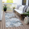 Piper Looms Chantille Abstract ACN1992 Sky Machine Washable Area Rug Runner Outdoor Lifestyle Image Feature
