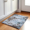 Piper Looms Chantille Abstract ACN1992 Sky Machine Washable Area Rug Scatter Lifestyle Image Feature