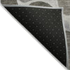 Piper Looms Chantille Geometric ACN1993 Chocolate Machine Washable Area Rug Backing Image